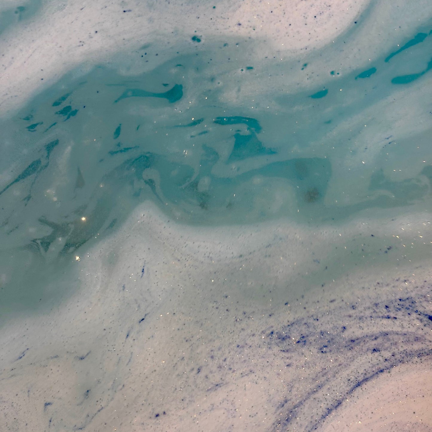 Handmade natural sea beach bath dust fizz