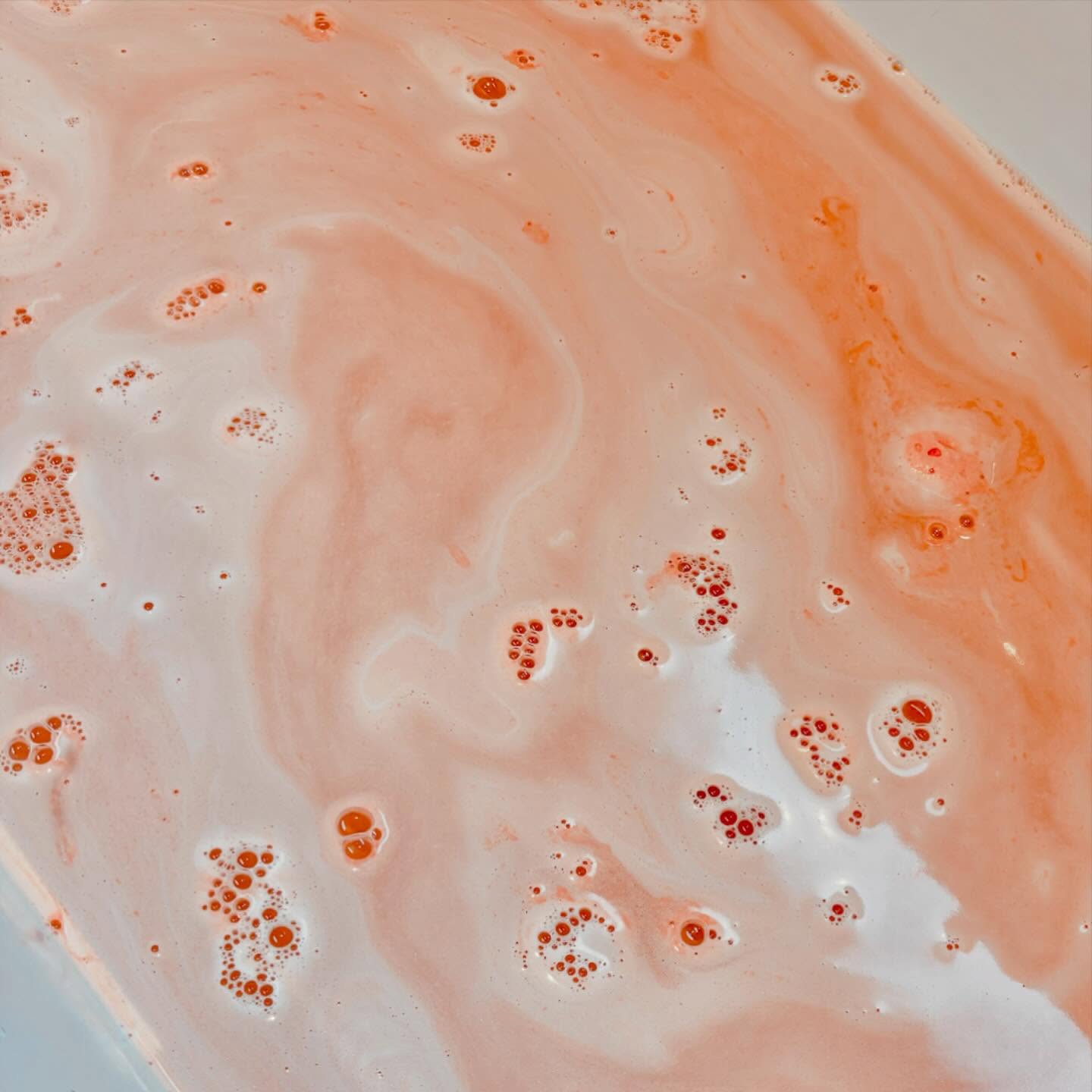 handmade natural mango milk bath bomb