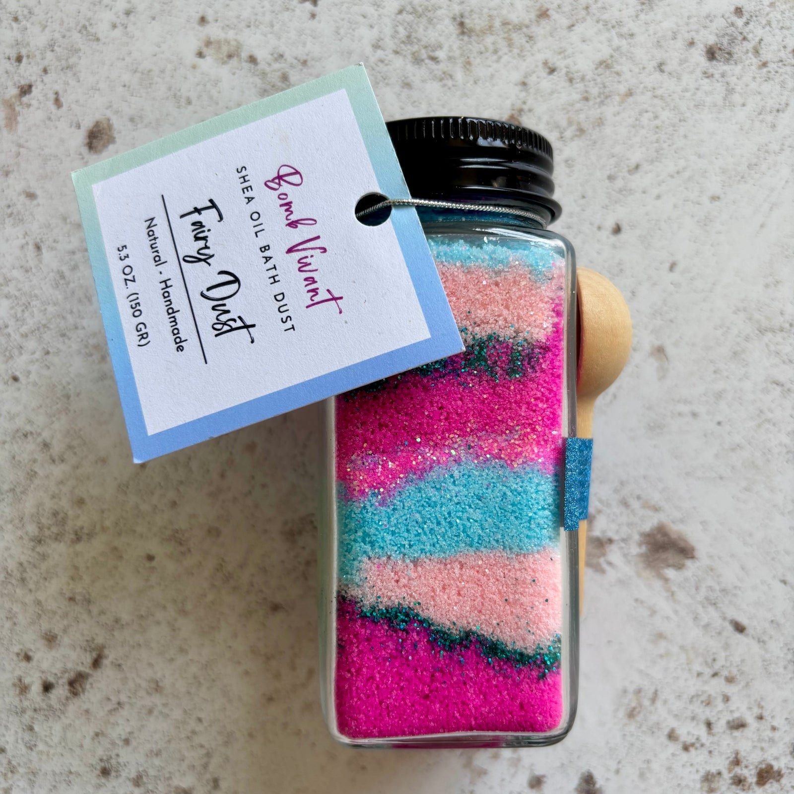 Handmade natural fairy bath dust