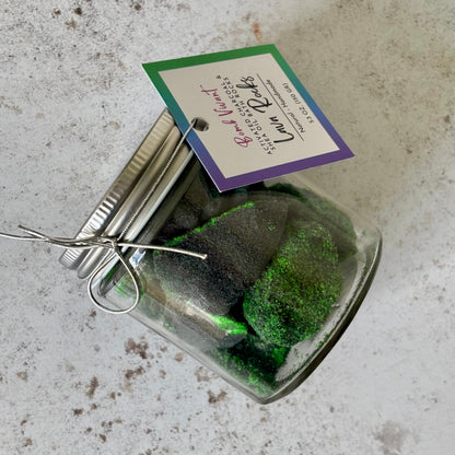 Handmade, natural bath bomb rocks