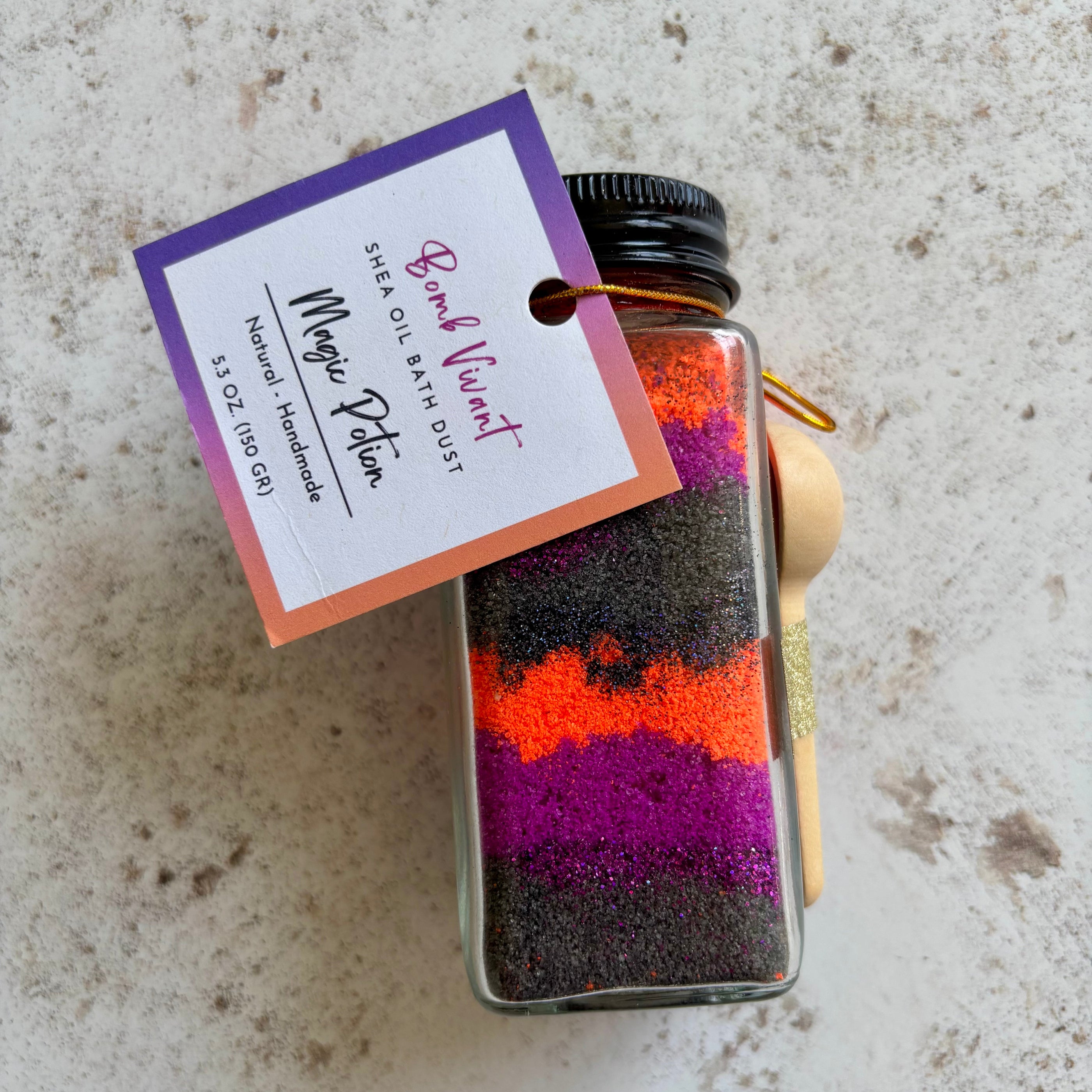 Handmade natural candy apple scented bath dust