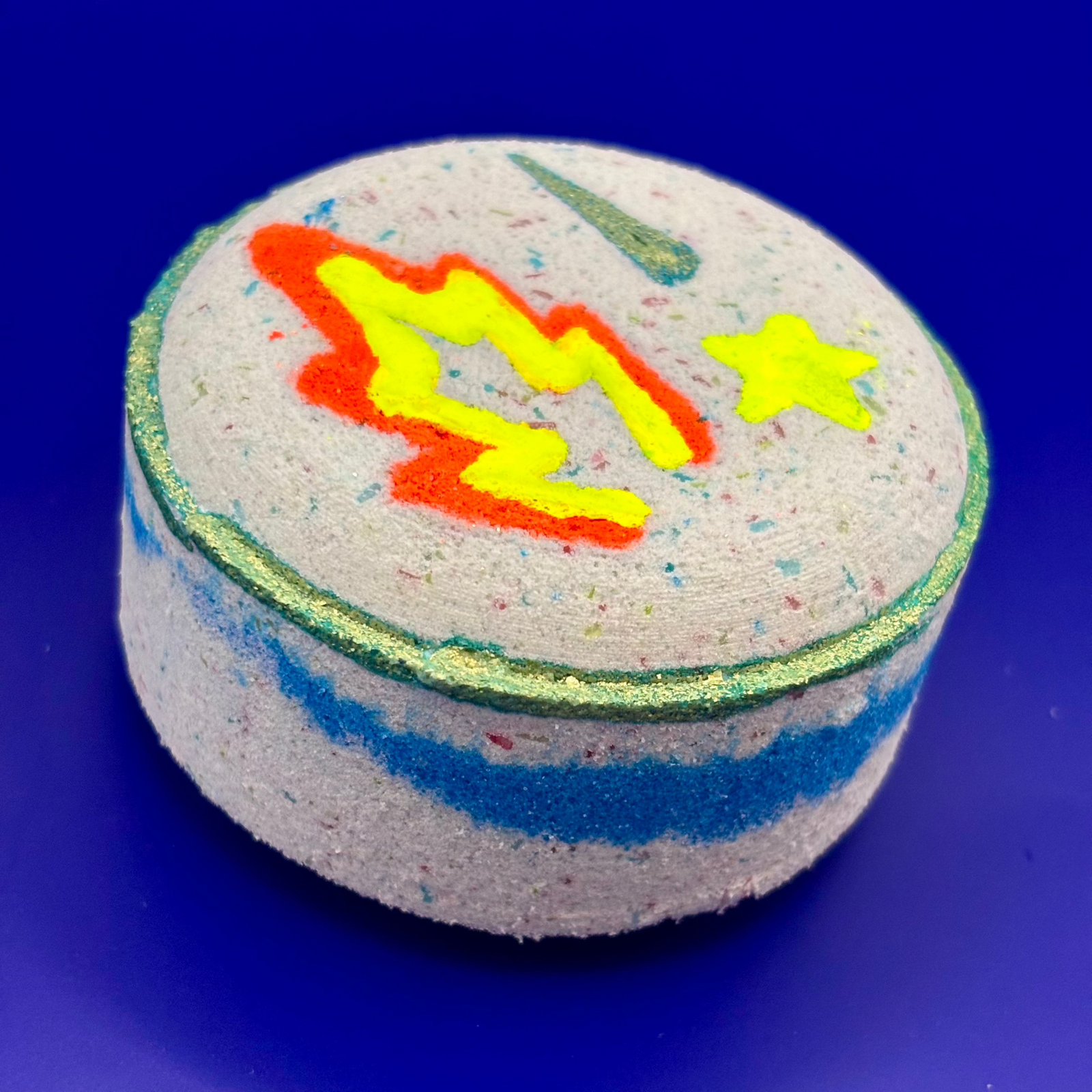 Handmade, natural superhero bath bomb