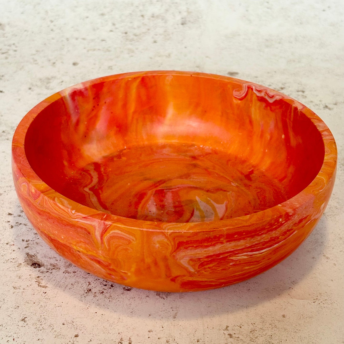 handmade jesmonite bowl marbled bath bomb storage