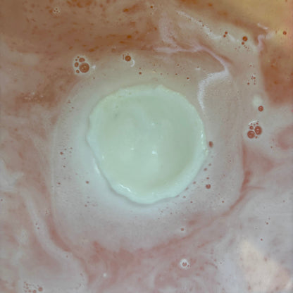handmade natural coconut bath bomb