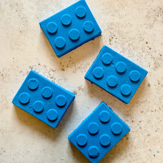 handmade natural lego bath bomb