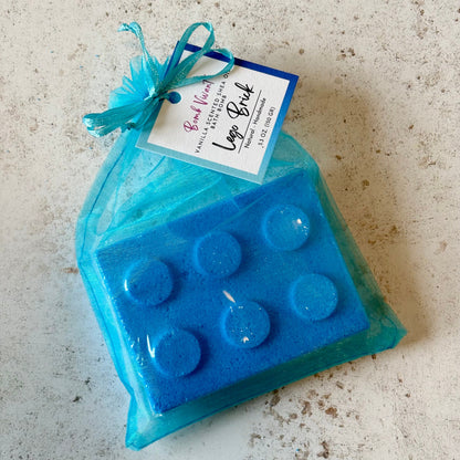 handmade natural lego bath bomb