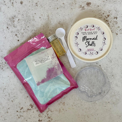 mermaid make your own bath bomb kit handmade natural