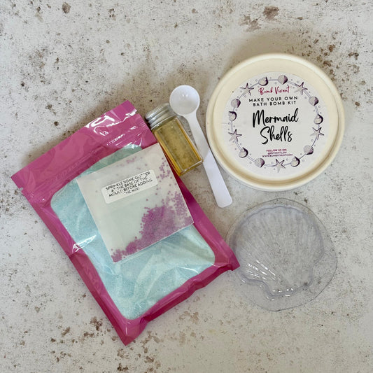 mermaid make your own bath bomb kit handmade natural