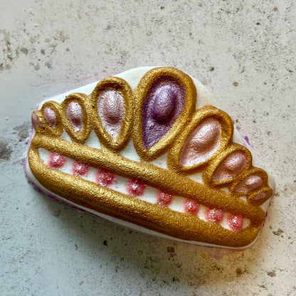 princess crown rapunzel handmade natural bath bomb