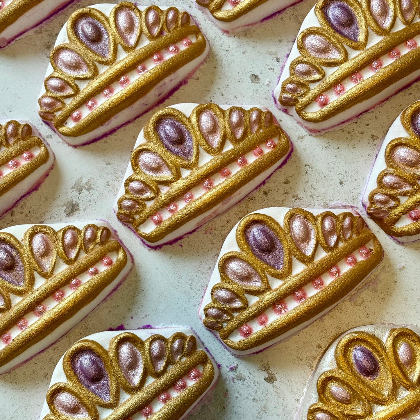 princess crown rapunzel handmade natural bath bomb