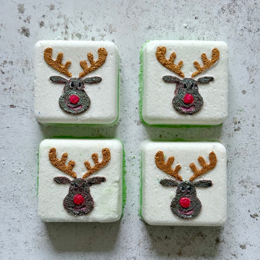 handmade natural rudolph reindeer bath bomb christmas stocking fillers