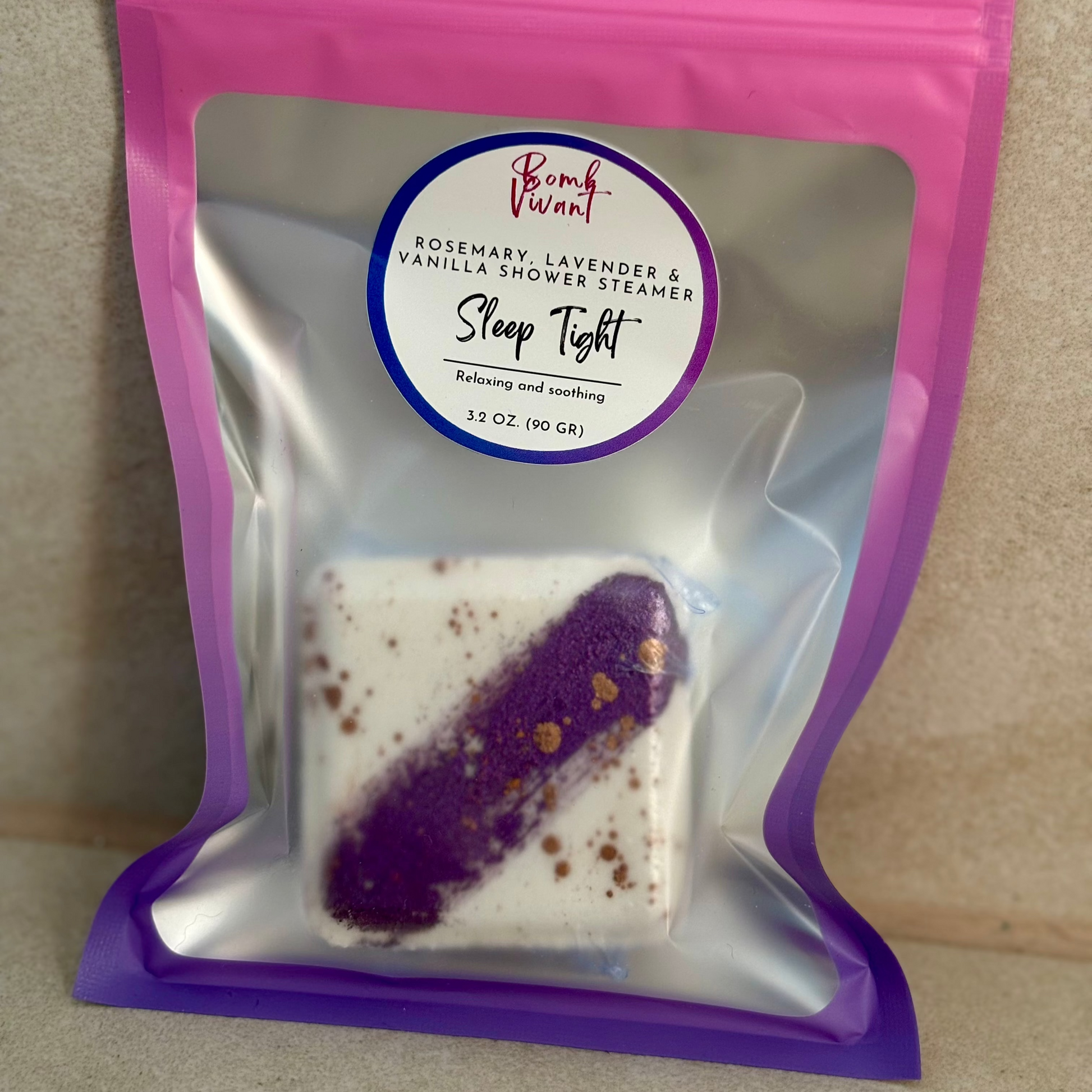 handmade, natural shower steamer 