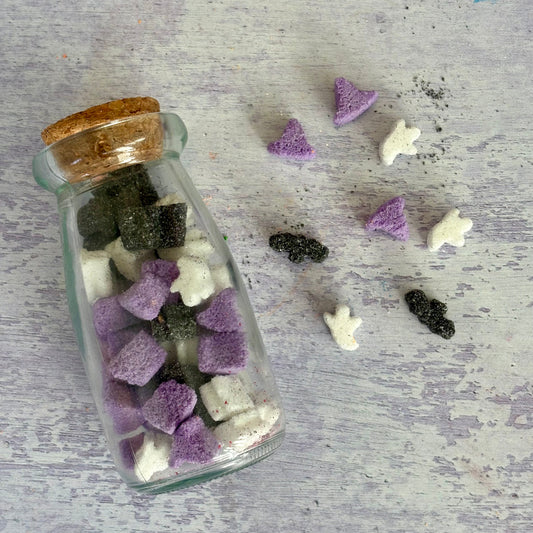 handmade natural halloween bath bombs